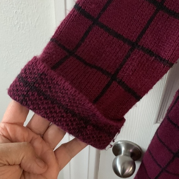 MASSINI Long Wine & Black Cardigan Siza M - Picture 3 of 7